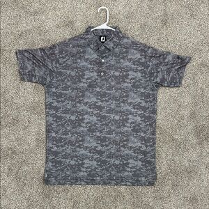 FootJoy Men's Polo in Gray Camouflage
